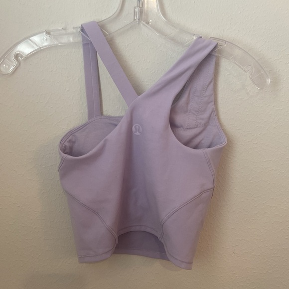 Lululemon Everlux Asymmetrical Tennis Tank Top B/C Cup in Lilac Ether - Picture 5 of 7